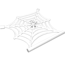 Part 90981 - Spider Web Flat with Hollow Stud, Bar Ends, and Bar - De BrickPlaats