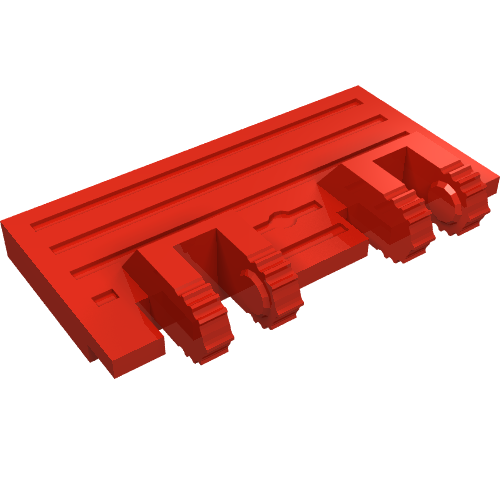 Part 92092 - Hinge Train Gate 2 x 4 Locking Dual 2 Fingers without Rear Reinforcements - De BrickPlaats