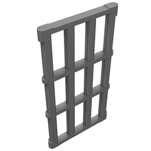 Part 92589 - Bar 1 x 4 x 6 Grille with End Protrusions - De BrickPlaats