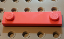 Part 92593 - Plate, Modified 1 x 4 with 2 Studs without Groove - De BrickPlaats