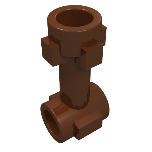 Part 92690 - Bar 1L with Top Stud and 2 Side Studs (Connector Perpendicular) - De BrickPlaats
