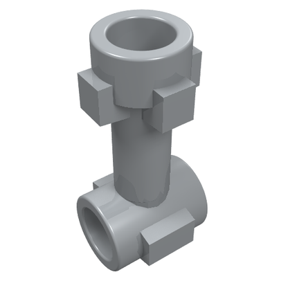 Part 92690 - Bar 1L with Top Stud and 2 Side Studs (Connector Perpendicular) - De BrickPlaats