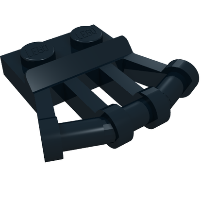 Part 92692 - Plate, Modified 1 x 2 with Angled Bar Handles on Side - De BrickPlaats