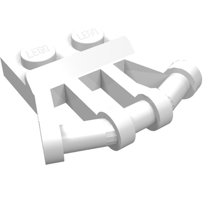 Part 92692 - Plate, Modified 1 x 2 with Angled Bar Handles on Side - De BrickPlaats