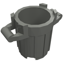 Part 92926 - Container, Trash Can with 4 Cover Holders - De BrickPlaats