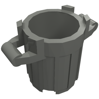 Part 92926 - Container, Trash Can with 4 Cover Holders - De BrickPlaats