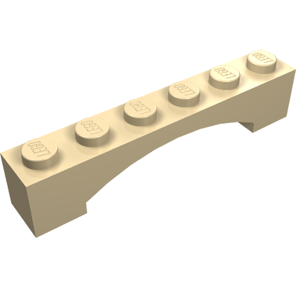 Part 92950 - Arch 1 x 6 Raised Arch - De BrickPlaats