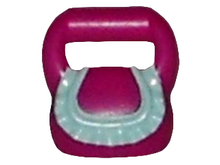 Part 93090pb03 - Friends Accessories Bag Round with Light Aqua Ruffle Pattern - De BrickPlaats