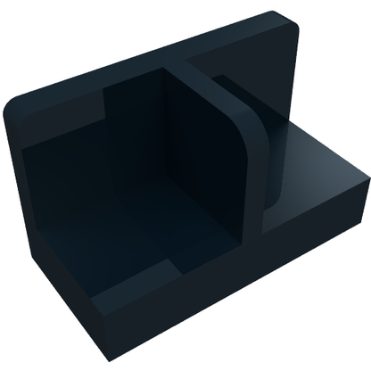 Part 93095 - Panel 1 x 2 x 1 with Rounded Corners and Center Divider - De BrickPlaats