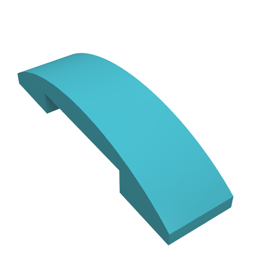 Part 93273 - Slope, Curved 4 x 1 x 2/3 Double - De BrickPlaats