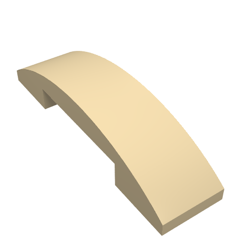 Part 93273 - Slope, Curved 4 x 1 x 2/3 Double - De BrickPlaats