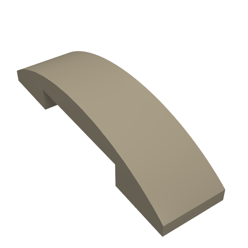 Part 93273 - Slope, Curved 4 x 1 x 2/3 Double - De BrickPlaats
