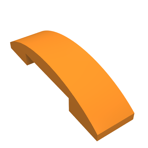Part 93273 - Slope, Curved 4 x 1 x 2/3 Double - De BrickPlaats