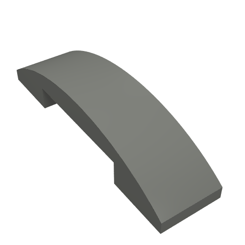 Part 93273 - Slope, Curved 4 x 1 x 2/3 Double - De BrickPlaats
