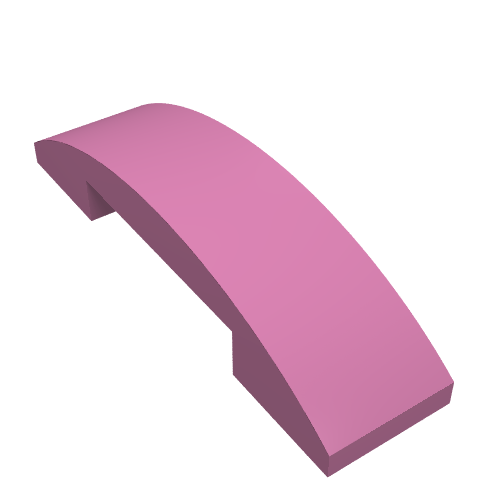 Part 93273 - Slope, Curved 4 x 1 x 2/3 Double - De BrickPlaats