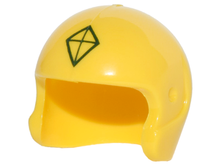 Part 93560pb01 - Minifigure, Headgear Helmet Sports / Flight with Kite Diamond Shape Logo Pattern - De BrickPlaats