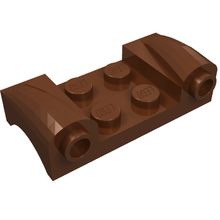 Part 93590 - Vehicle, Mudguard 2 x 4 with Headlights and Curved Fenders - De BrickPlaats