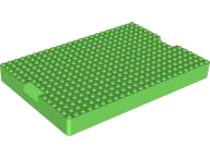 Part 93608 - Brick, Modified 16 x 24 x 2 with 1 x 4 Indentations on Ends (Container Top) - De BrickPlaats