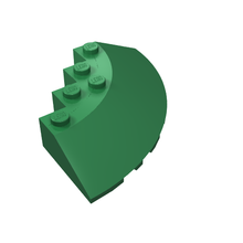 Part 95188 - Brick, Round Corner 6 x 6 with Slope 33 Edge, Facet Cutout - De BrickPlaats