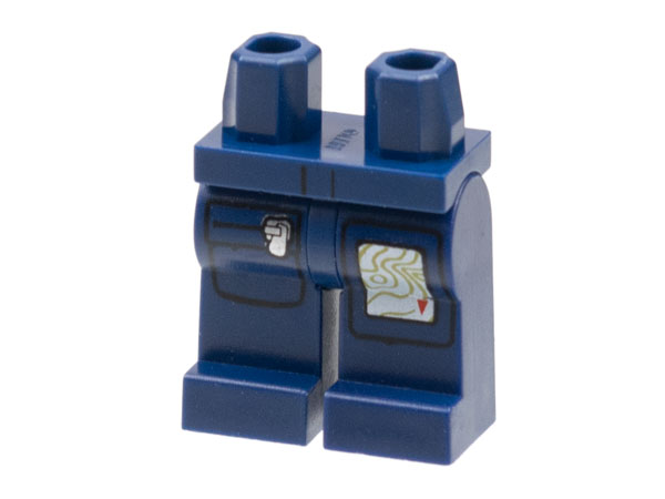 Part 970c00pb0126 - Hips and Legs with Topographical Map and Zippered Pocket Pattern - De BrickPlaats