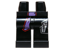 Part 970c00pb0287 - Hips and Legs with Purple Sash and Silver Mechanical Pattern - De BrickPlaats