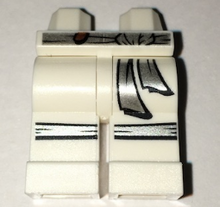 Part 970c00pb0589 - Hips and Legs with Silver Sash and Knee Straps Pattern - De BrickPlaats