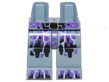 Part 970c00pb0674 - Hips and Legs with Black and Dark Purple Rock Veins Pattern - De BrickPlaats