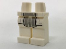 Part 970c00pb0677 - Hips and Legs with Silver Circuitry and Light Bluish Gray Sash in Middle Pattern - De BrickPlaats