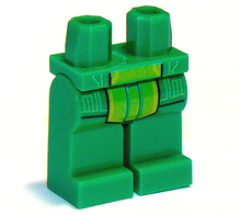 Part 970c00pb0777 - Hips and Legs with Lime Circuitry and Panel Pattern - De BrickPlaats