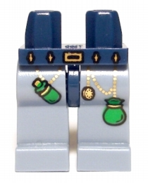 Part 970c55pb01 - Hips and Sand Blue Legs with Good Wizard Pattern - De BrickPlaats