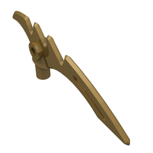 Part 98141 - Minifigure, Weapon Crescent Blade, Serrated with Bar - De BrickPlaats