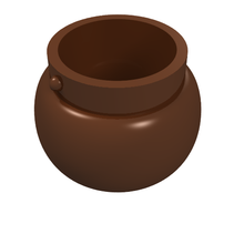 Part 98374 - Minifigure, Utensil Pot Small with Handle Holders - De BrickPlaats