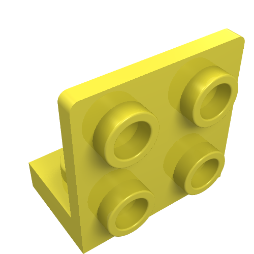 Part 99207 - Bracket 1 x 2 - 2 x 2 Inverted - De BrickPlaats