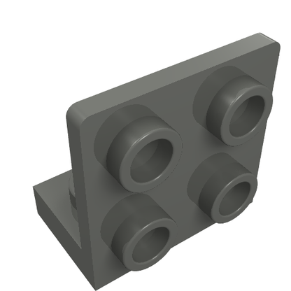 Part 99207 - Bracket 1 x 2 - 2 x 2 Inverted - De BrickPlaats