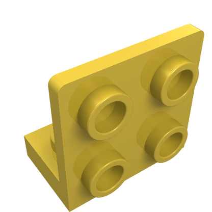 Part 99207 - Bracket 1 x 2 - 2 x 2 Inverted - De BrickPlaats