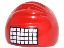Part 99241pb02 - Minifigure, Headgear Cap, Swimming with White Calendar Grid Pattern - De BrickPlaats