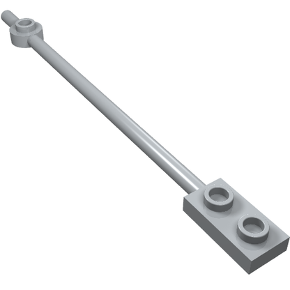 Part 99784 - Bar 12L with 1 x 2 Plate End Hollow Studs and 1 x 1 Round Plate End - De BrickPlaats