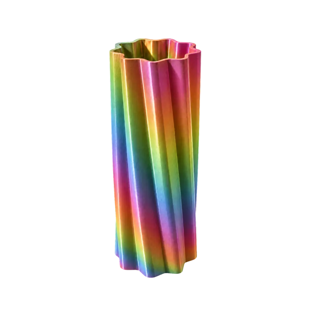 Vaas voor LEGO® bloemen | Metallic Rainbow