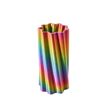 Vaas voor LEGO® bloemen | Metallic Rainbow