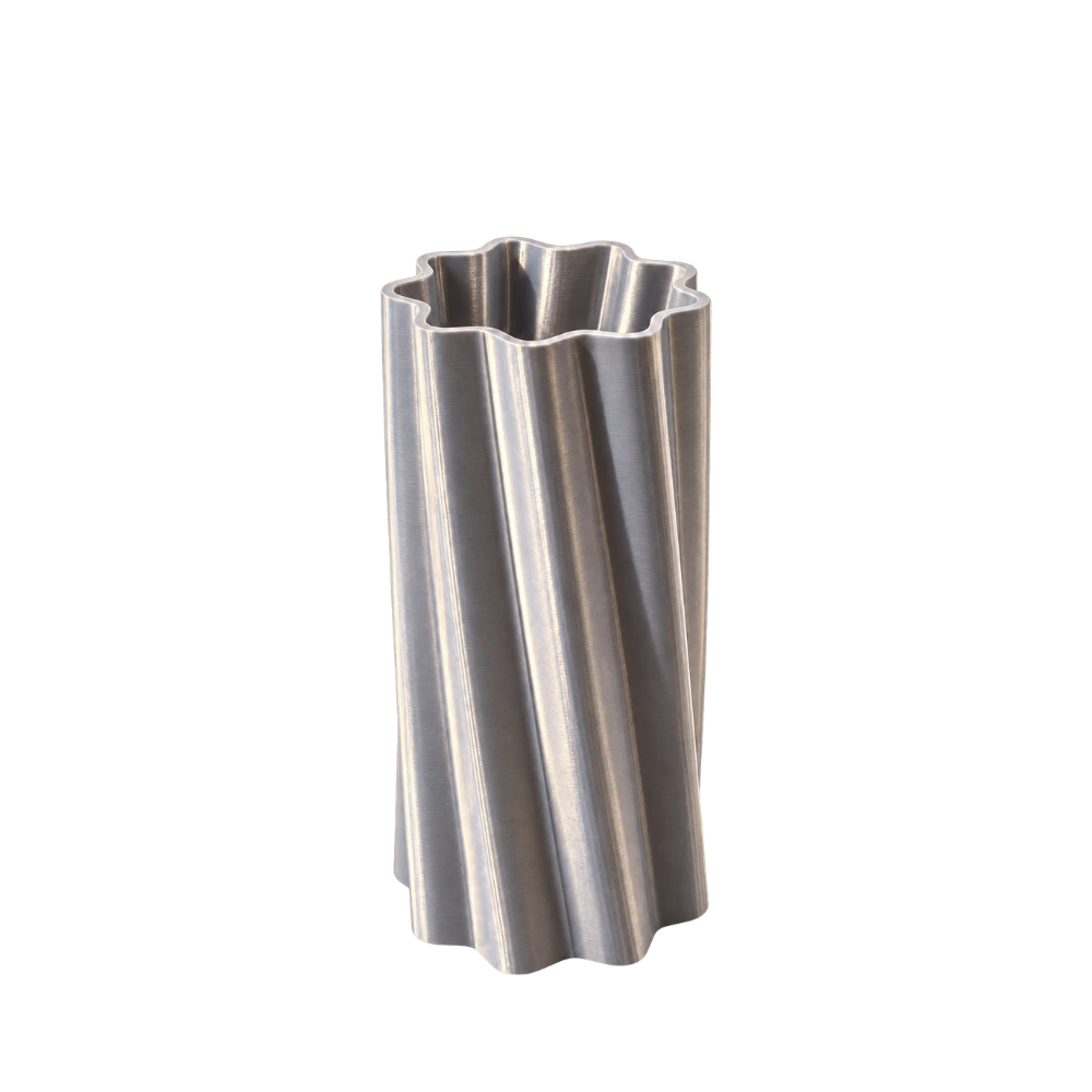 Vaas voor LEGO® bloemen | Metallic Zilver