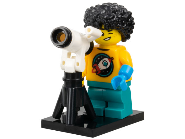 Set col27-4 - Astronomer Kid, Serie 27 (Komplettset mit Ständer und Zubehör)
