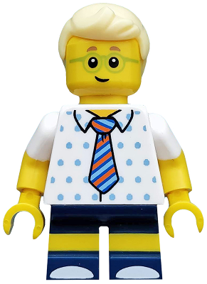 Minifig col327 - Birthday Party Boy, Series 18 (Minifigure Only without Stand and Accessories) - De BrickPlaats