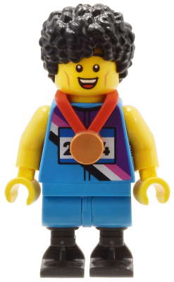 Minifig col427 - Sprinter, Series 25 (Minifigure Only without Stand and Accessories) - De BrickPlaats