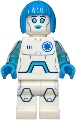 Minifig col441 - Nurse Android, Series 26 (Minifigure Only without Stand and Accessories) - De BrickPlaats