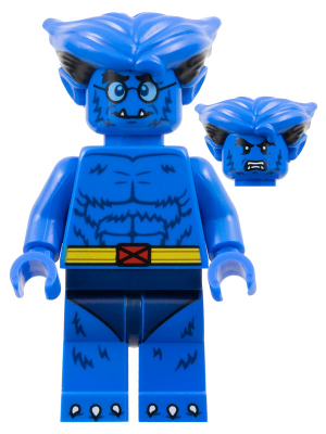 Minifig colmar22 - Beast, Marvel Studios, Series 2 (Minifigure Only without Stand and Accessories) - De BrickPlaats