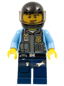 Minifig cty0357 - Police - LEGO City Undercover Elite Police Motorcycle Officer - De BrickPlaats