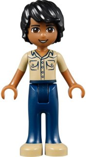 Minifig frnd0081 - Friends Matthew - Dark Blue Trousers, Khaki Shirt - De BrickPlaats