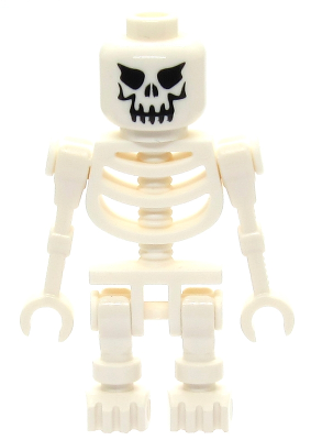 Minifigur gen018 – Skelett, Fantasy-Ära-Torso mit bösem Schädel