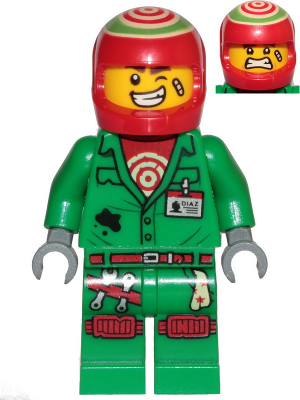 Minifigur hs041 – Douglas Elton / El Fuego – Overall mit Helm