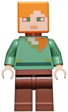 Minifig min017 - Alex - Reddish Brown Legs - De BrickPlaats